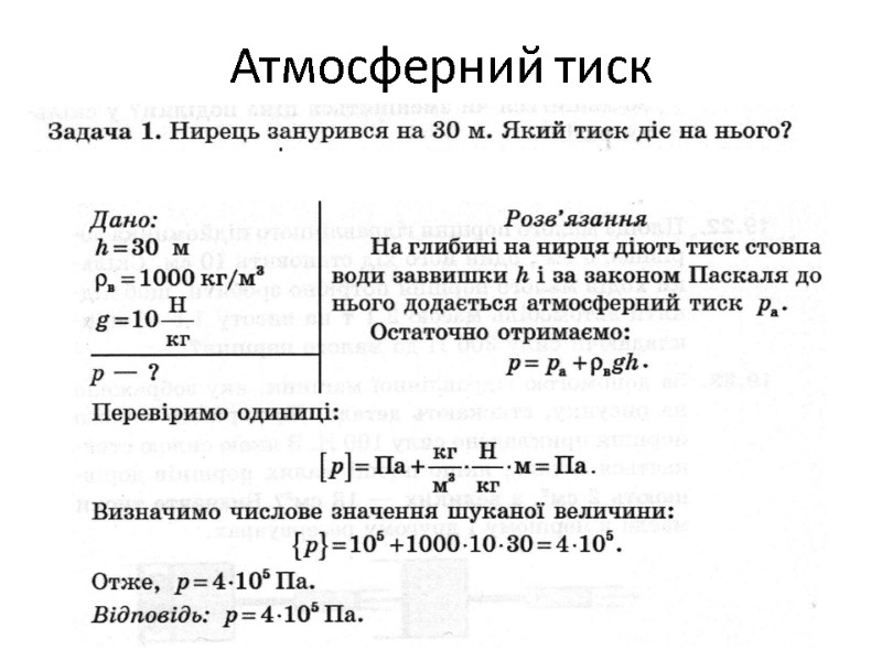 Атмосферний тиск